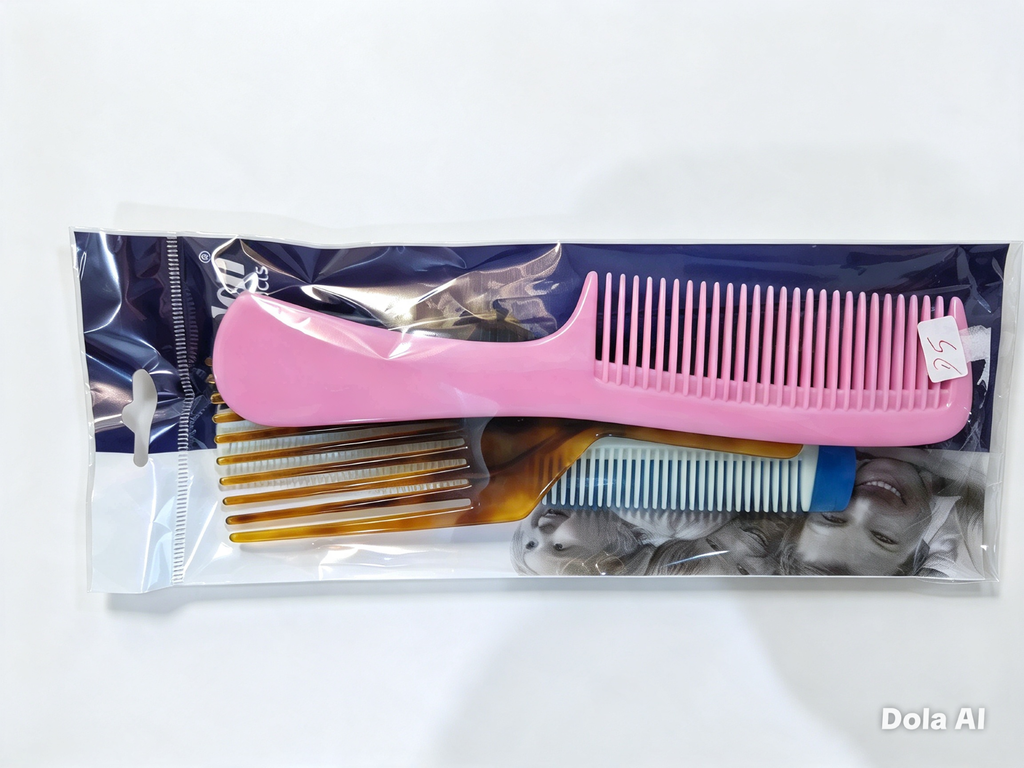 Premium 6 Piece Family Comb Set. Assorted Colours Quality Combs