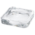2 Pack Candle dish, clear glass, 10x10 cm. Ikea
