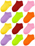 Cooraby 12 Pairs Toddler Ankle Socks Colourful Designs Boys & Girls 0 - 18mths