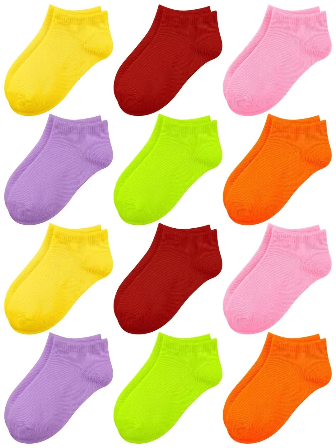 Cooraby 12 Pairs Toddler Ankle Socks Colourful Designs Boys & Girls 0 - 18mths