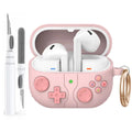 Silicone Case for Samsung Galaxy Buds3 Series Retro Game Console Design. Pink