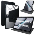Tablet Case for OnePlus Pad 2 & OPPO Pad 3 Pro 12.1in PU Leather with Transparent
