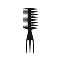Double Side Tooth Combs Fish Bone Shape Hair Brush Barber Hair Dye Comb