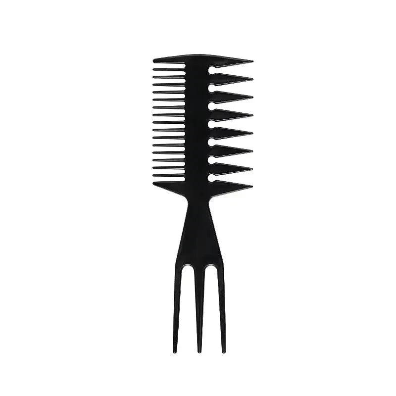 Double Side Tooth Combs Fish Bone Shape Hair Brush Barber Hair Dye Comb