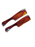 2 Pack Handle Comb Tortoise Shell 19cm