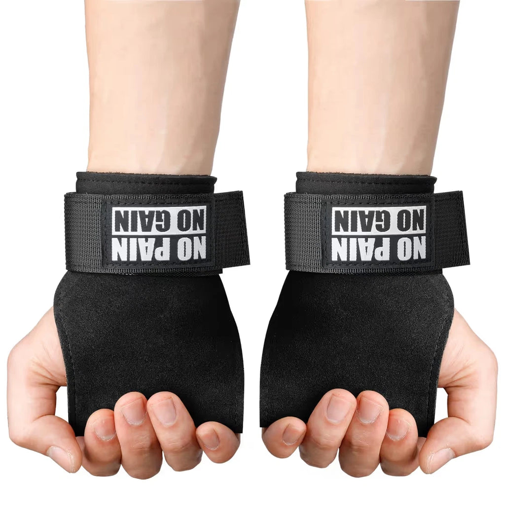 Weight Lifting Wrist Wraps Adjustable Neoprene Padded Straps – Black