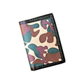 Light Green Camouflage Design Wallet with Zip Coin Compartment Boys. Grey Edges