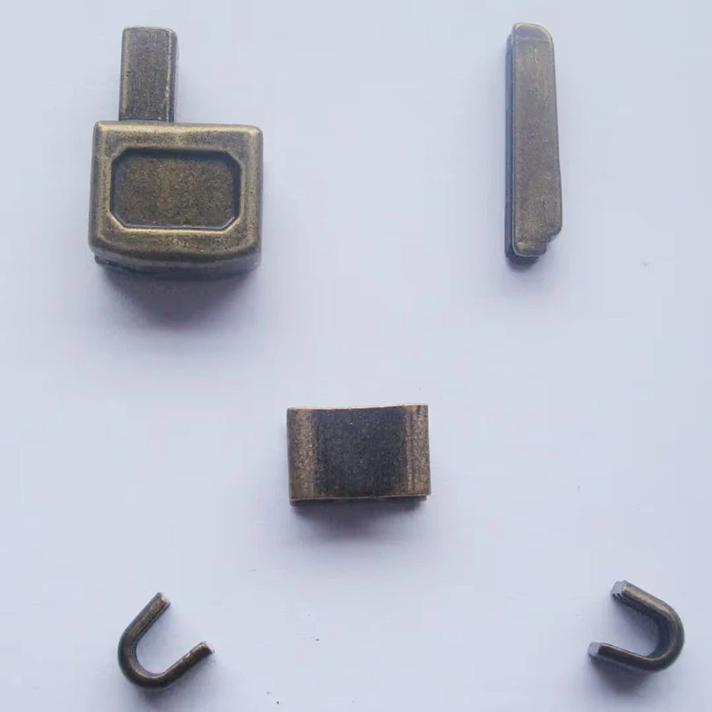 Zipper Sliders Repair Kit Metal 4 Sets – Bronze #10