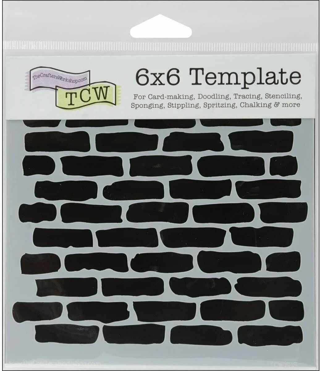 Crafter's Workshop Template 6"X6"-Bricks -TCW6X6-191