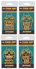 Official Licensed Tyson Fury Gypsy King Keychain Keyring Choose Slogan