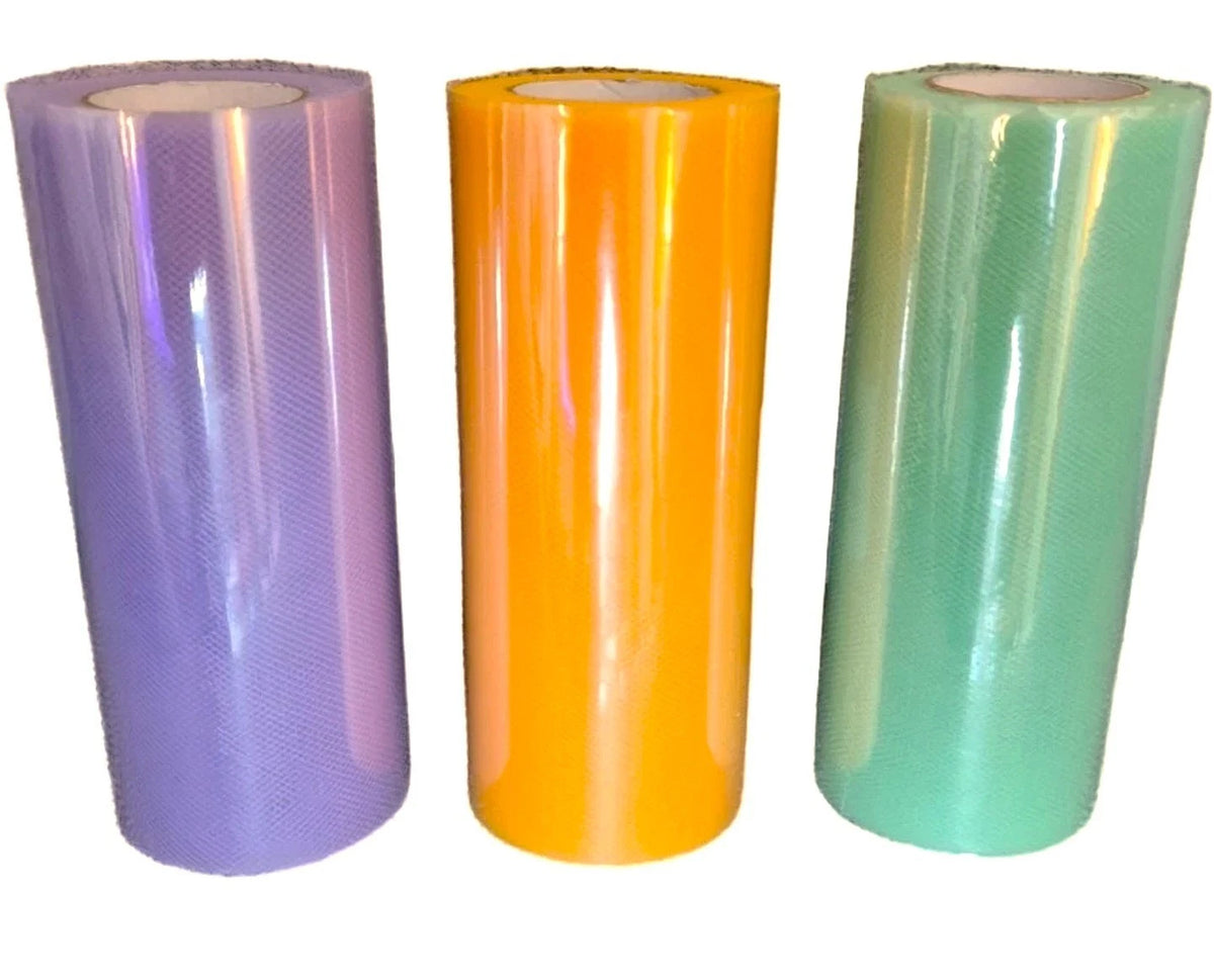 3 x 6 " x 25 Yards Tulle Roll Spool Fabric for Tutu, Party, Birthday Wrapping