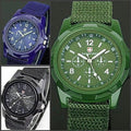 Military Watch Gemius Army Swiss Woven Strap Sea Air Land Army Sport Watch. New