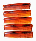 Set of 5 Brown Hair Combs Pocket Hair Styling Combs for Men Women Grooming 15cm