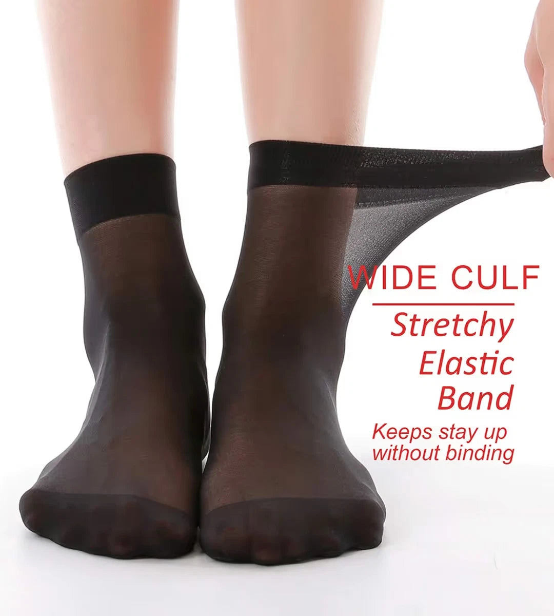 WAKUNA 12 Pairs Women's Ankle High Sheer Silky Socks -20D Nylon Reinforced Toe