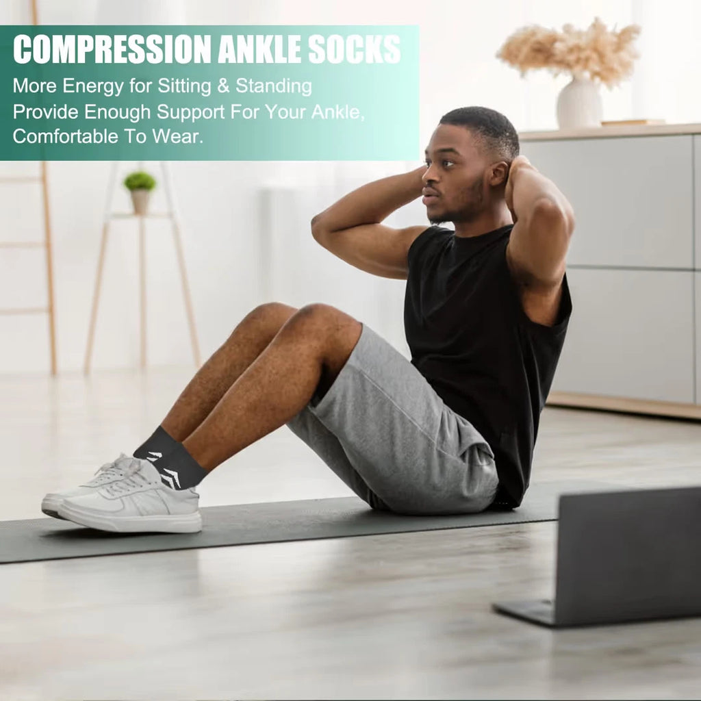 8 Pairs of Compression Socks for Plantar Fasciitis – Unisex 8-15 mmHg low L/XL
