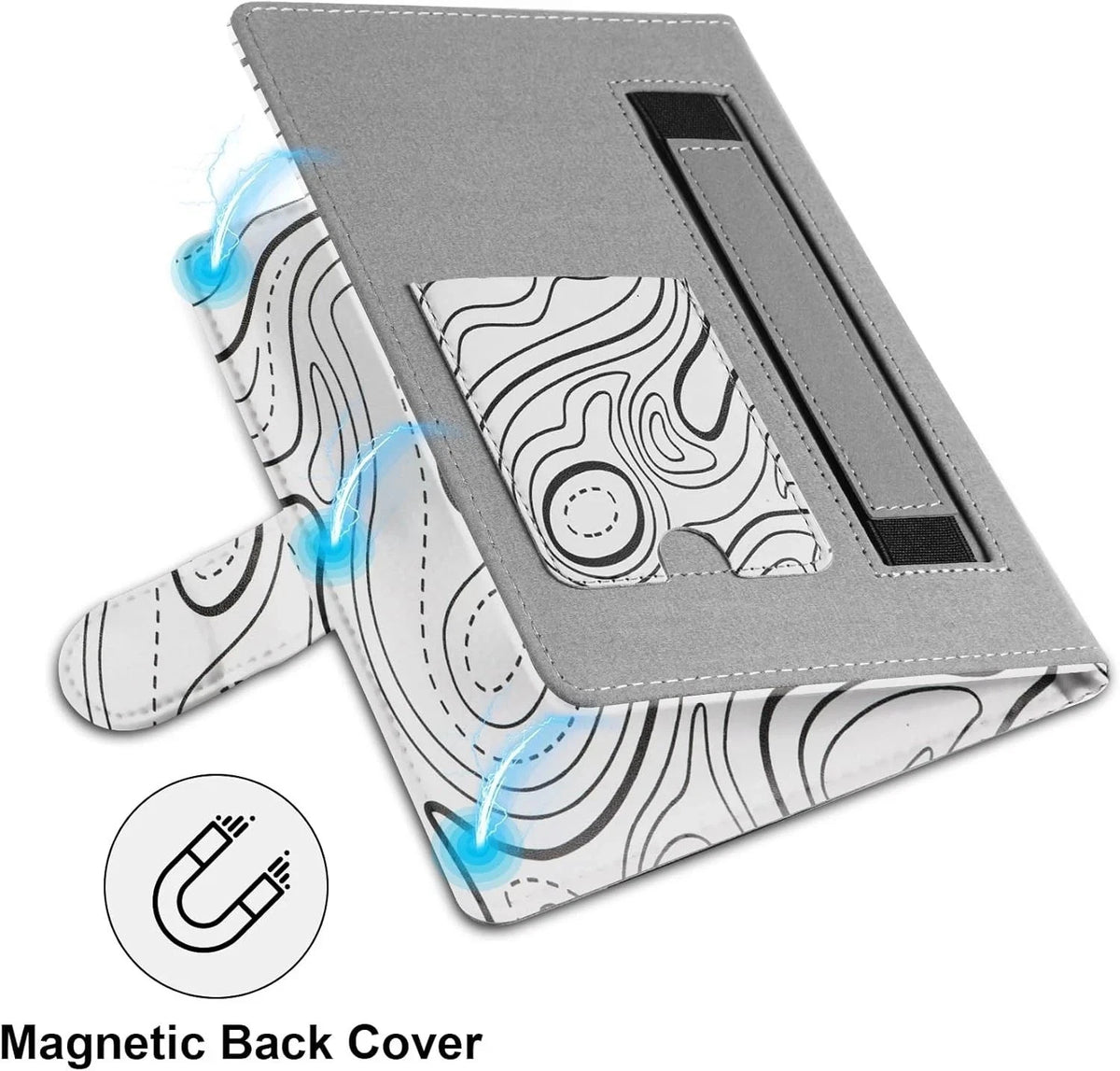 Universal eReader Case 6–7in Compatible Kindle Kobo PocketBook Tolino. White