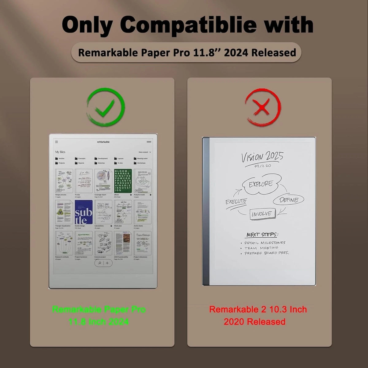 Case for Remarkable Paper Pro 11.8in Case Lightweight Hard Cover Auto Sleep 2024