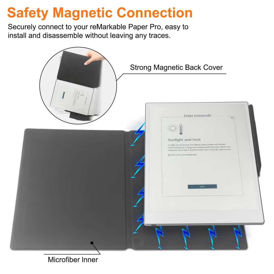 Case for 11.8 inch remarkable Paper Pro (2024 Released) - with Stable Fold Stand