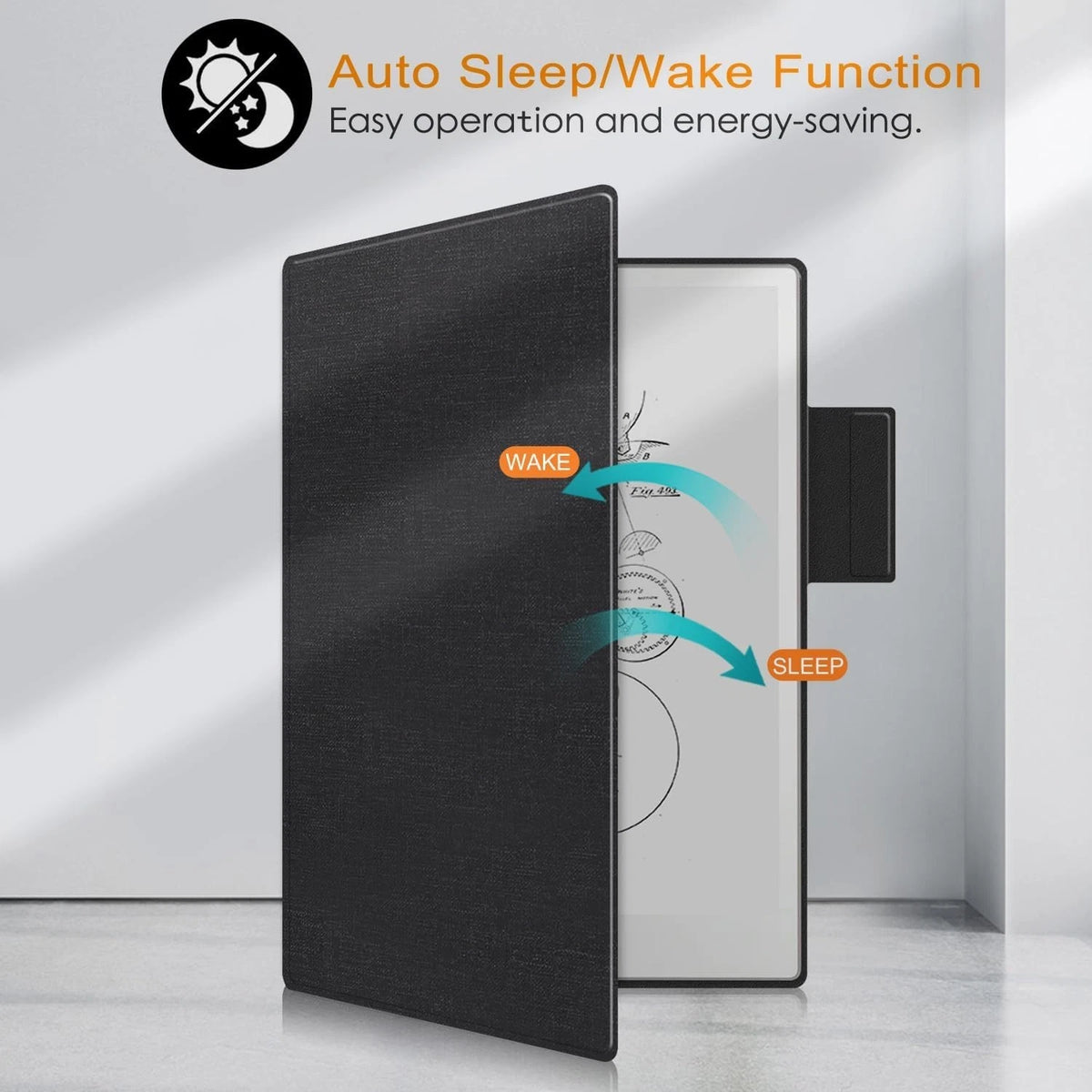 Magnetic Case Compatible with Remarkable Paper Pro 11.8 inch 2024 Released. Slim