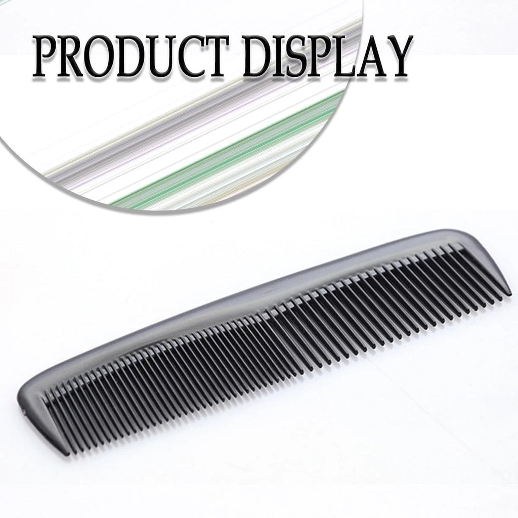Duralon 4 Pack Professional Pocket Hair Grooming Combs Black 6" (15cm)