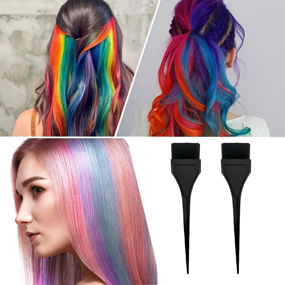 2 x Jumbo Hair Colouring Dye Brushes, Dyeing Applicator 21cm (L) x 5cm (W)