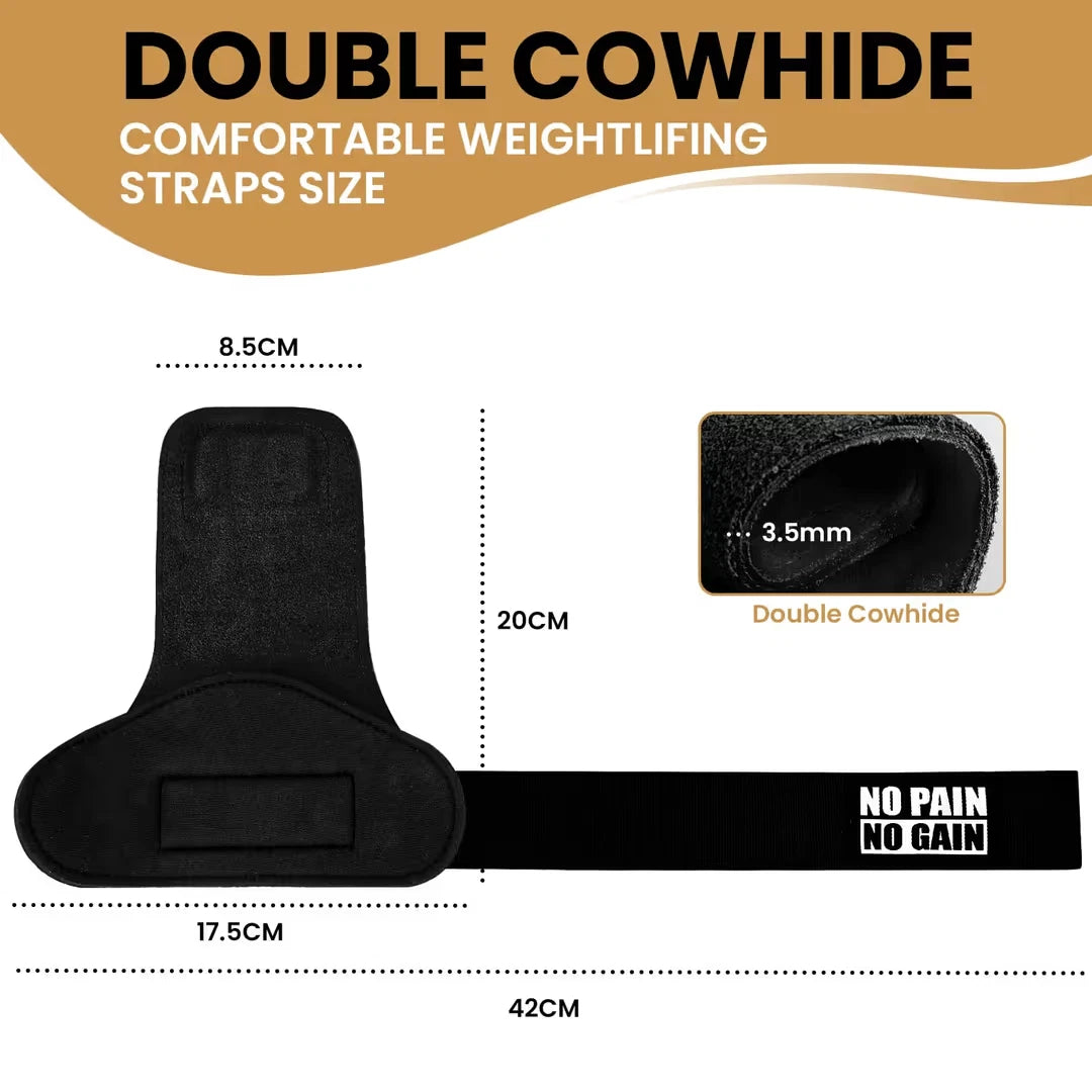 Weight Lifting Wrist Wraps Adjustable Neoprene Padded Straps – Black