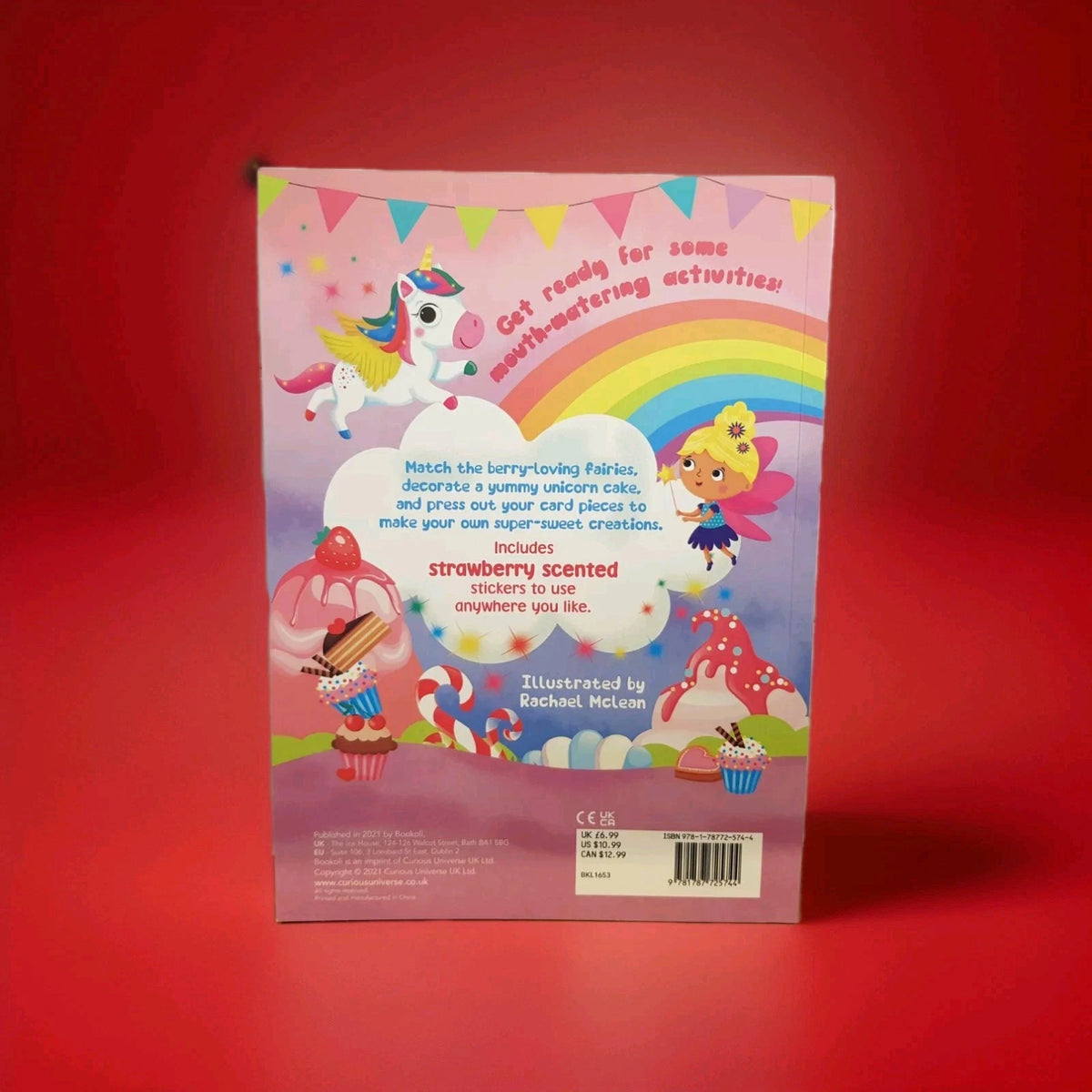 Kids Sticker Activity Book. Sweet Surprise. 28 Scented Stickers and Press Outs.