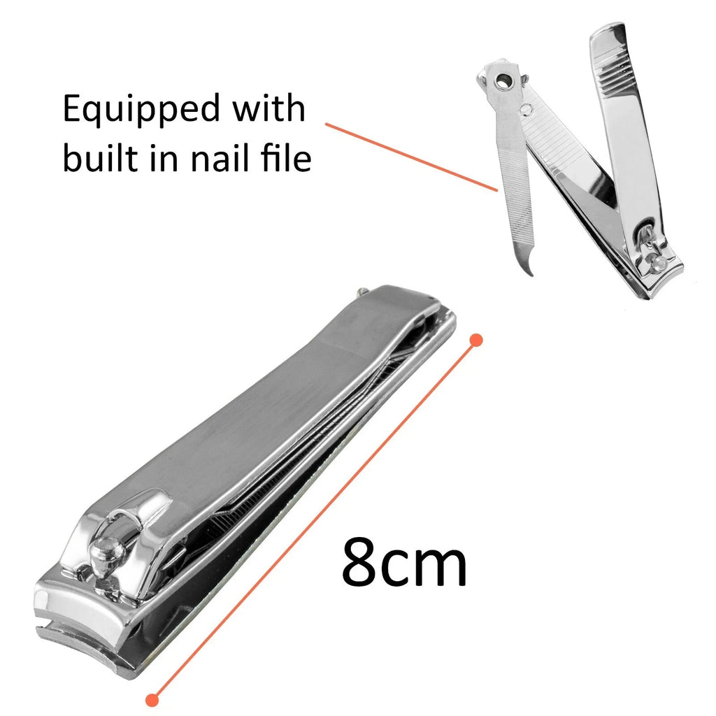 Duralon Large Toe Finger Nail Clippers Heavy Duty Sturdy Metal 2 Pack