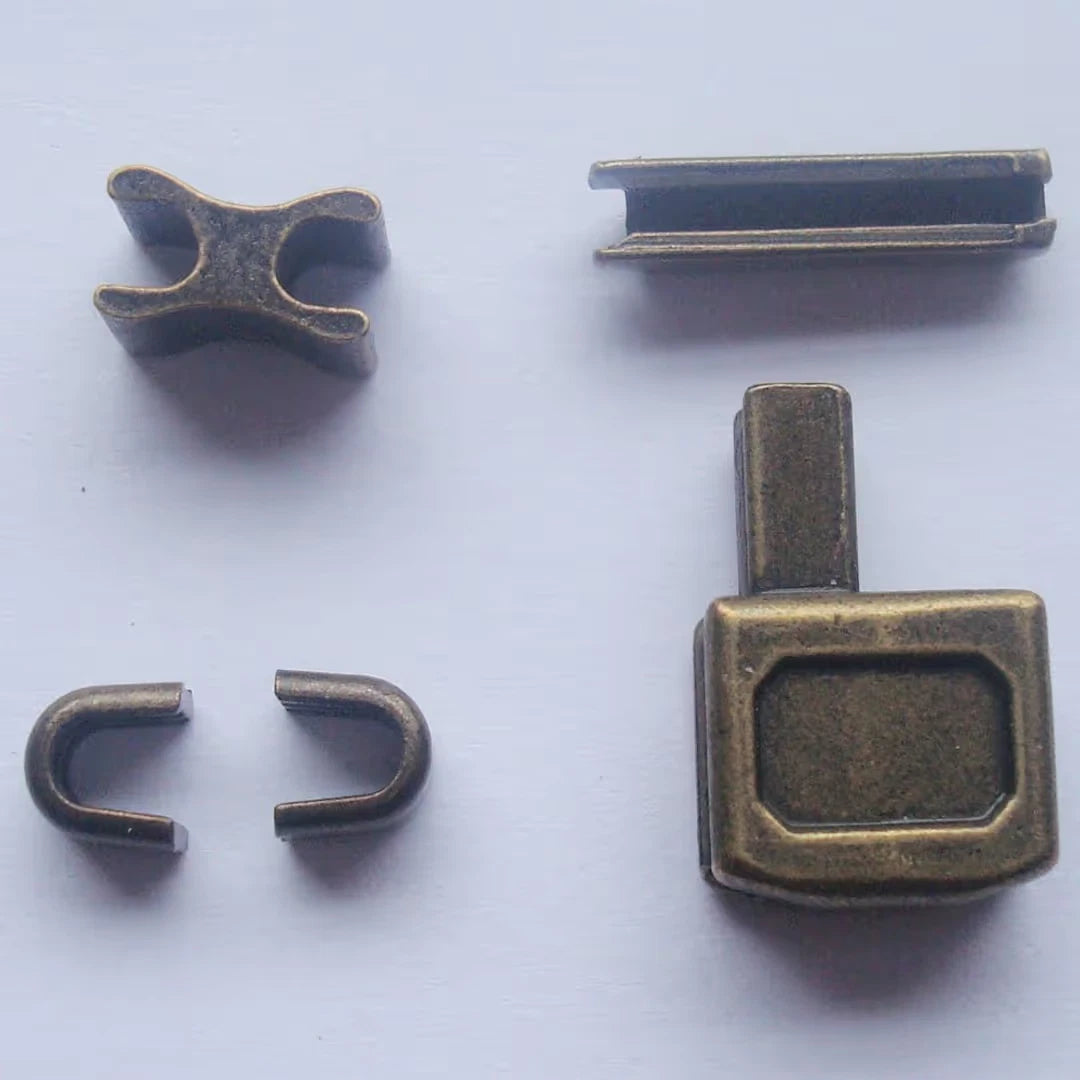 Zipper Sliders Repair Kit Metal 4 Sets – Bronze #10