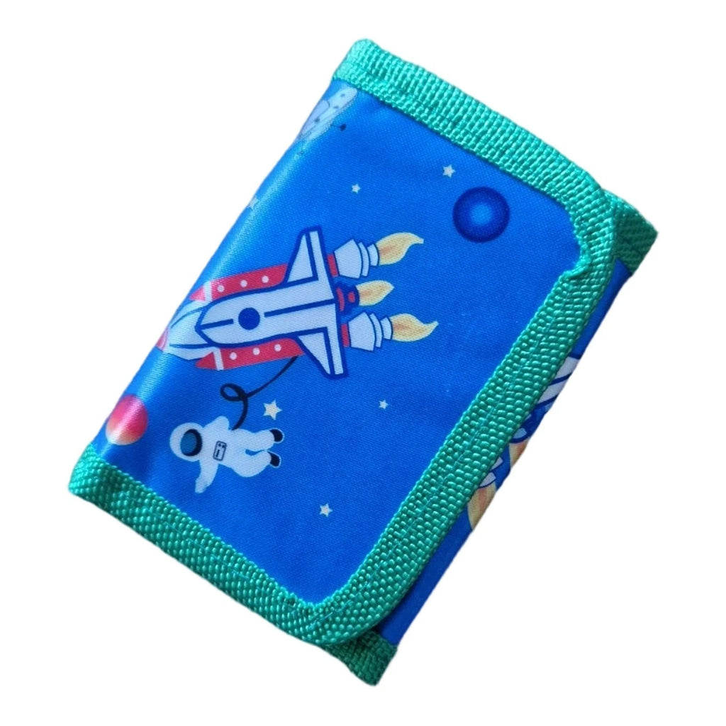 Tri Fold Zip Wallet Children Boys & Girls Assorted Designs Themes 11 x 7cm