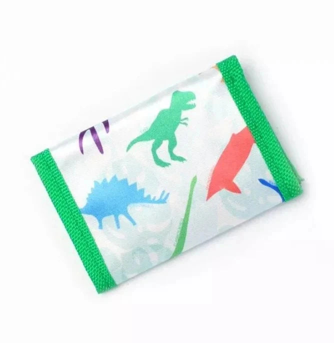 Tri Fold Zip Wallet Children Boys & Girls Assorted Designs Themes 11 x 7cm