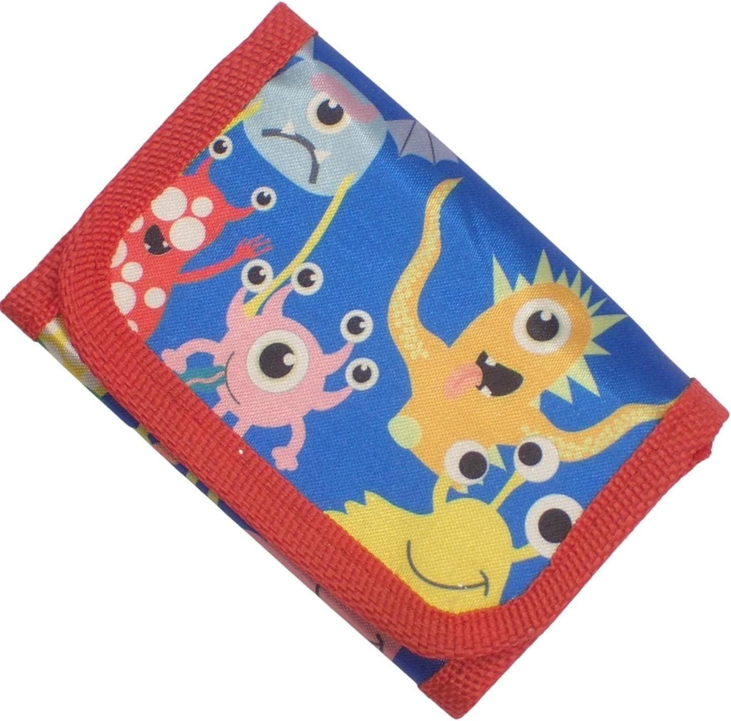 Tri Fold Zip Wallet Children Boys & Girls Assorted Designs Themes 11 x 7cm