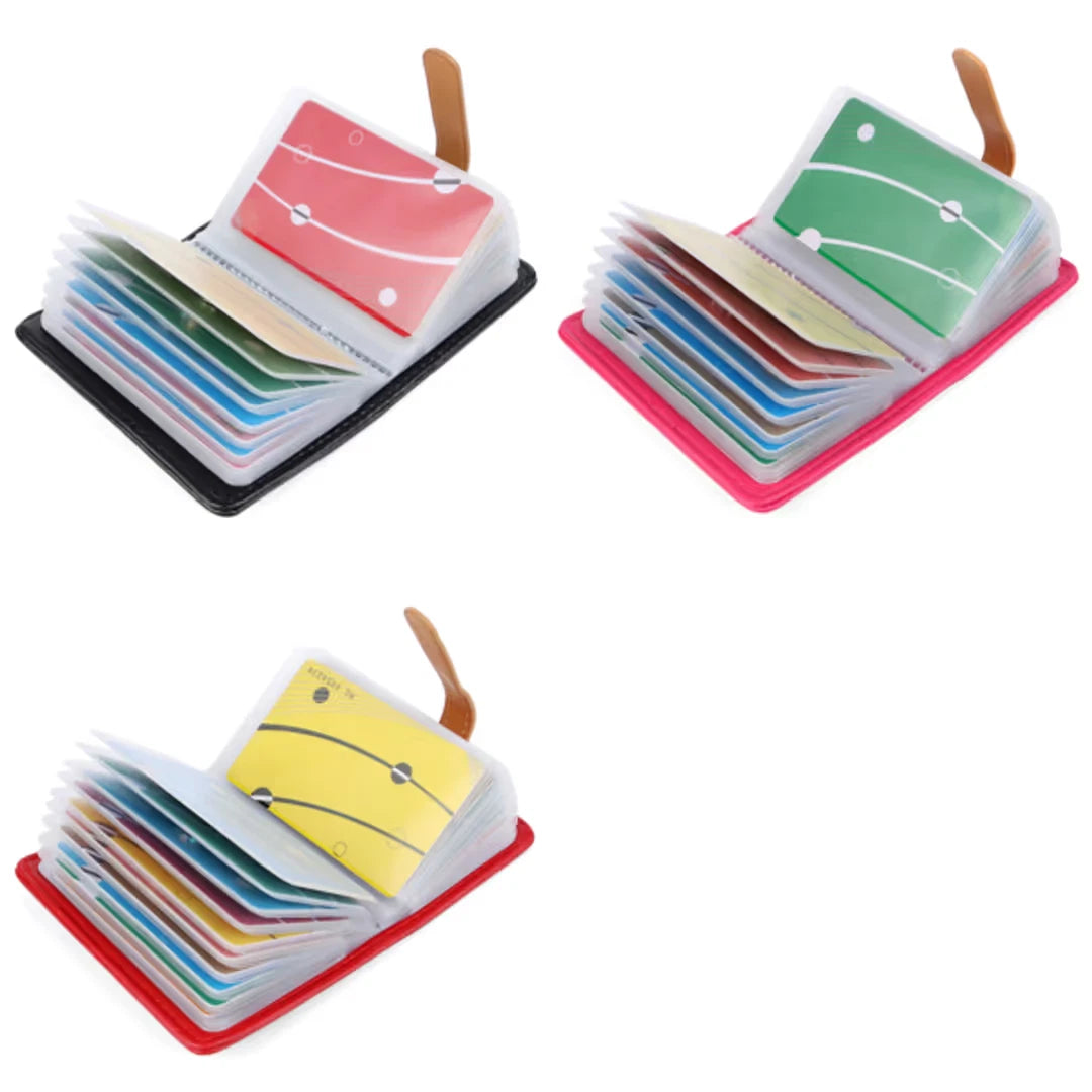 10 Colors Credit Card Holder Credit Card Wallets for Women Men Leather