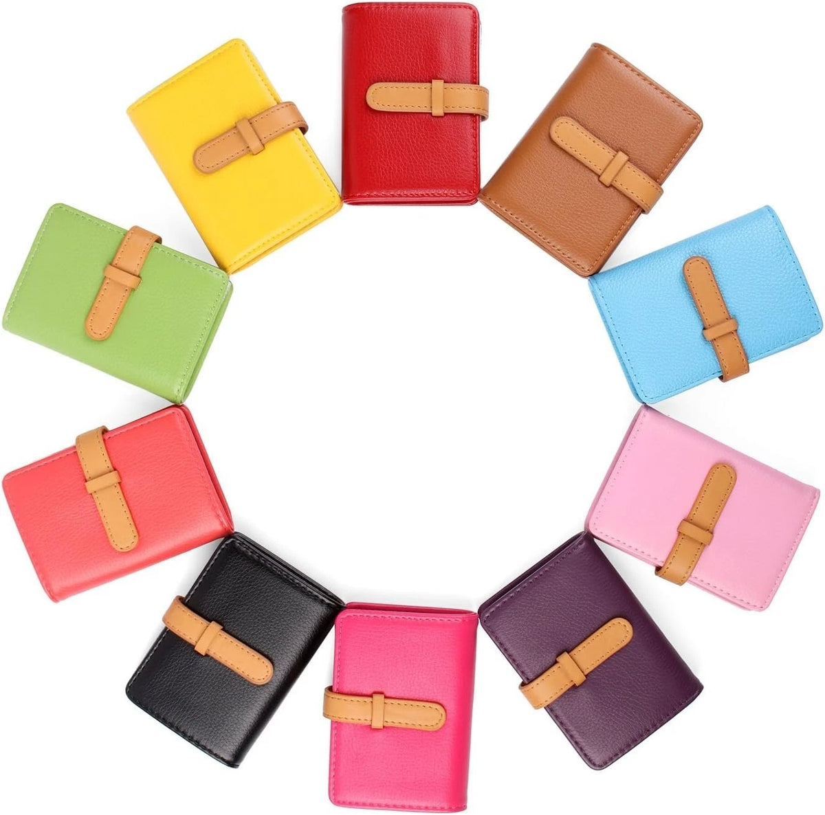 10 Colors Credit Card Holder Credit Card Wallets for Women Men Leather