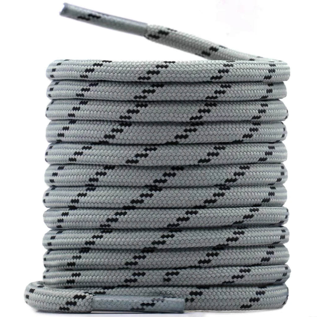 WEGOODZF Heavy Duty Boot Laces Non-Slip Safety Laces for Hiking Shoes etc 4.5mm.