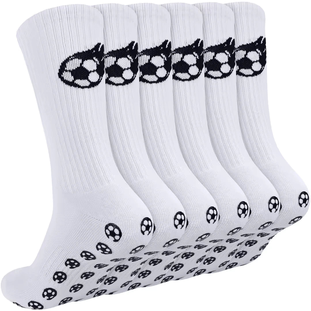 3 Pack Football Grip Socks for Men Grippy Gain the Edge Grip Football Anti-slip