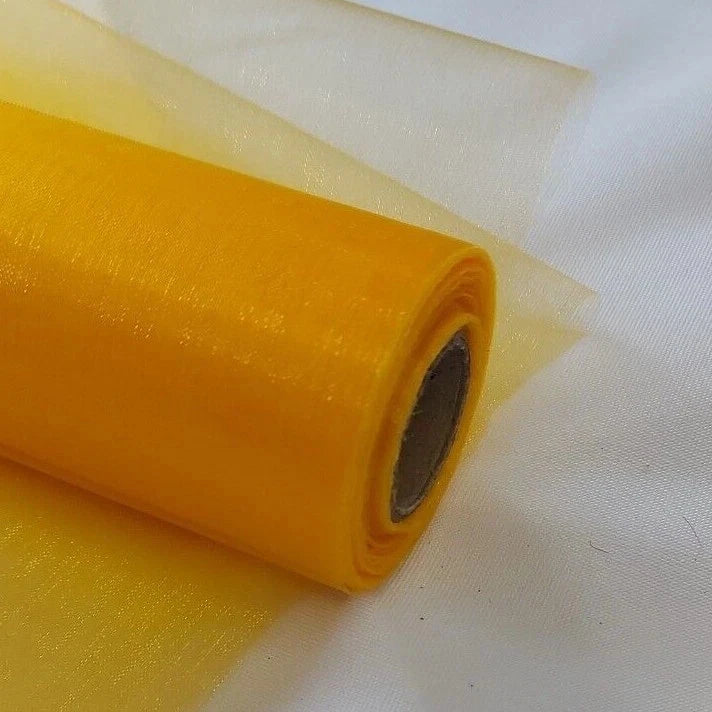 29cm x 25m Organza Sheer Fabric Roll | Elegant Decorative Cloth for Weddings ect