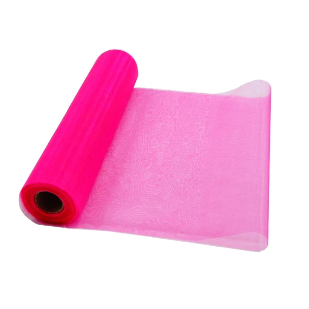 29cm x 25m Organza Sheer Fabric Roll | Elegant Decorative Cloth for Weddings ect