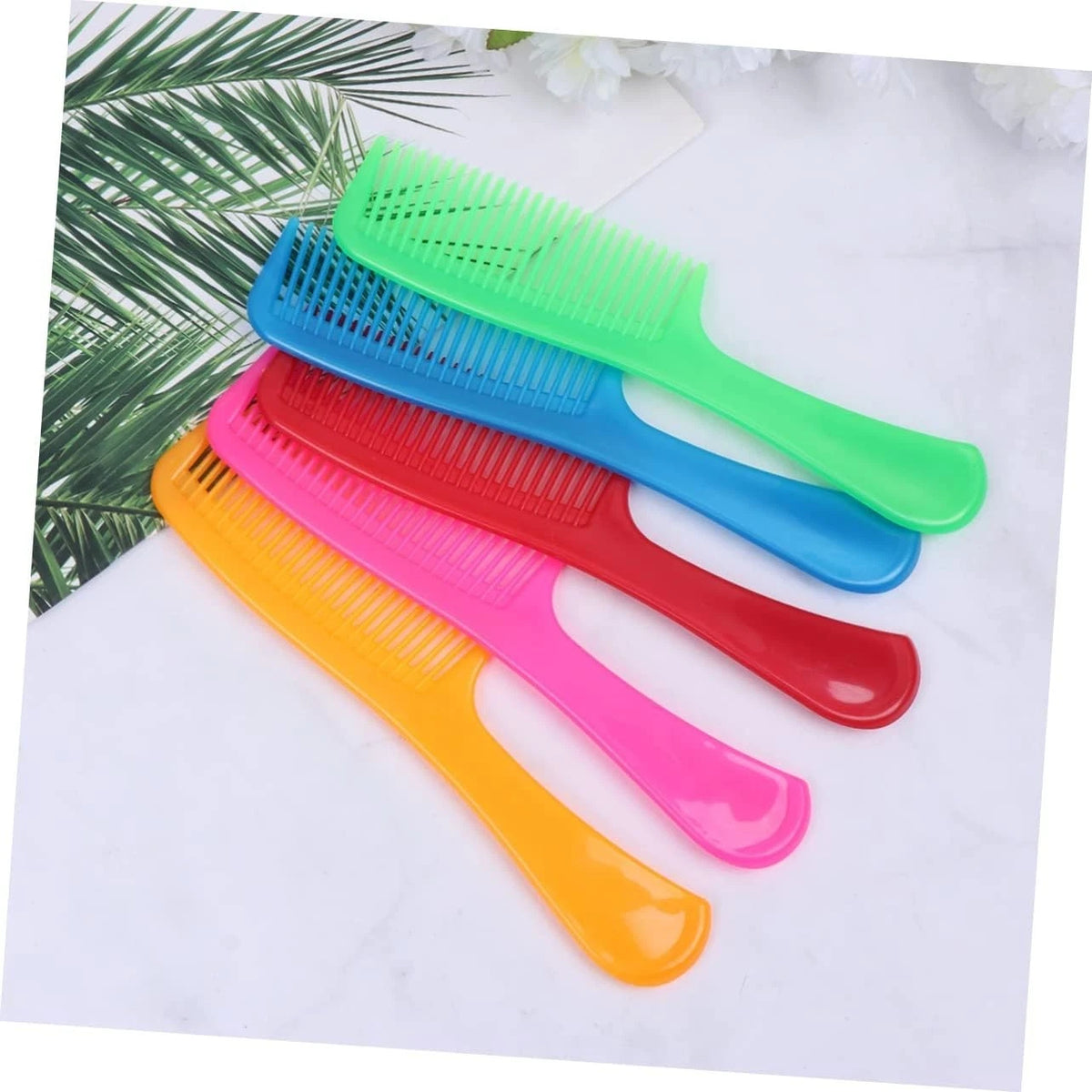 Colourful Handle Combs Hairdressing Combs for Easy Detangling Static Free 19cm