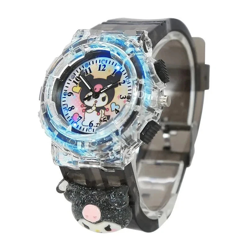 New Luminous Children's Watch Cartoon Pony Paoli Pointer Quartz Cute Watch.