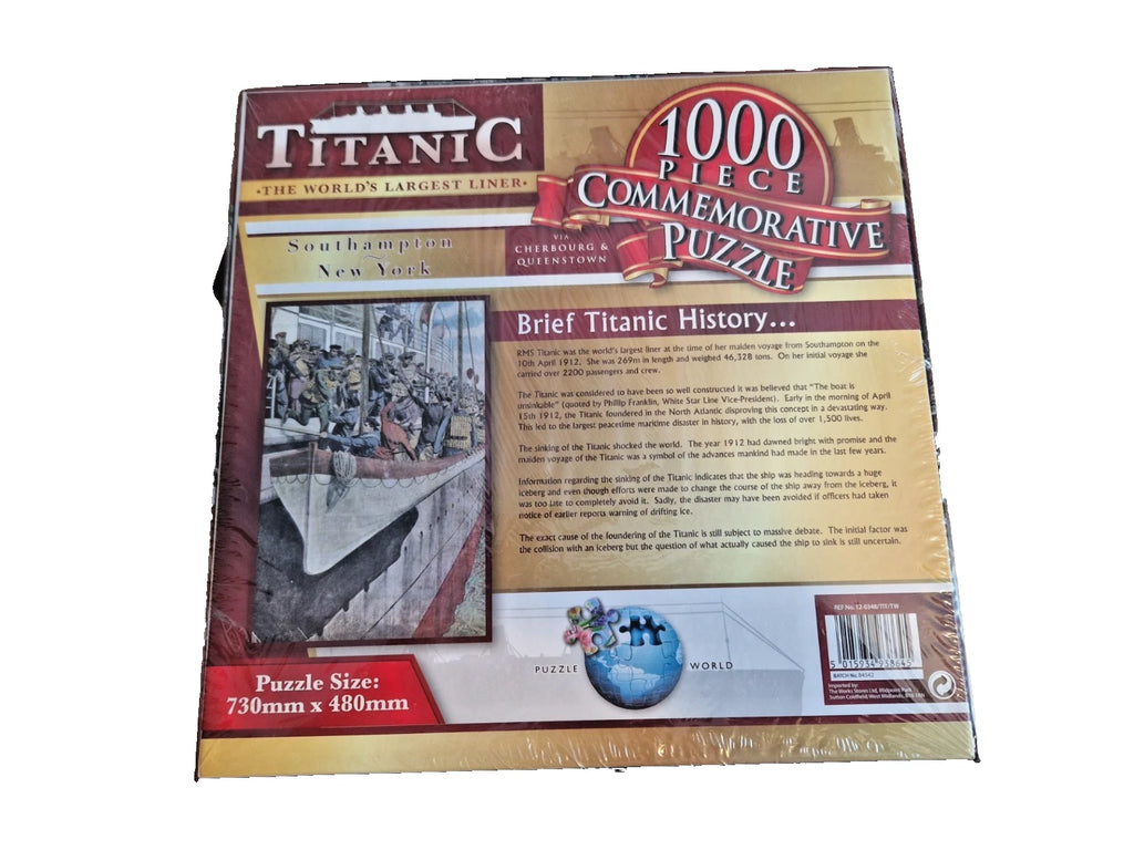 1000 Piece Titanic Commemorative Jigsaw Puzzle. New & Sealed Box