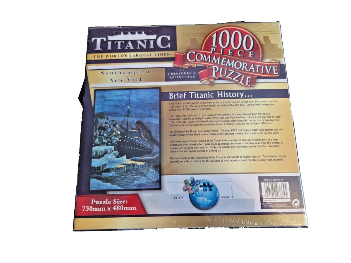 1000 Piece Titanic Commemorative Jigsaw Puzzle. New & Sealed Box